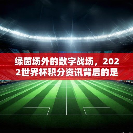 绿茵场外的数字战场,2022世界杯积分资讯背后的足球经济学与全球影响力 绿茵场外的数字战场,2022世界杯积分资讯背后的足球经济学与全球影响力