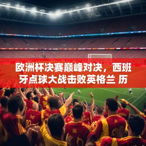 欧洲杯决赛巅峰对决，西班牙点球大战击败英格兰 历史第四次捧杯