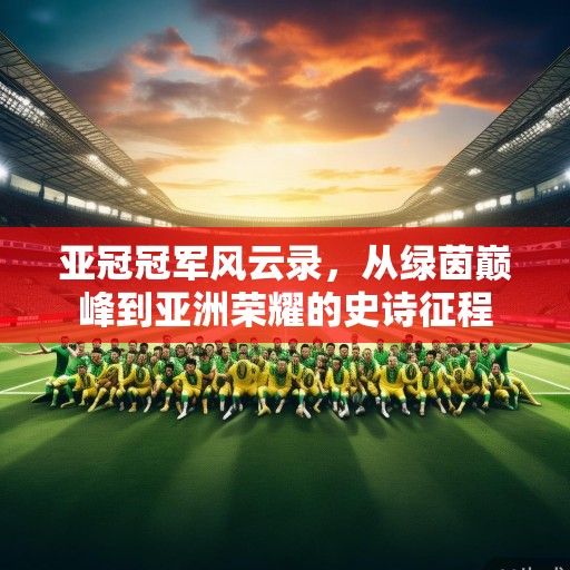 亚冠冠军风云录，从绿茵巅峰到亚洲荣耀的史诗征程