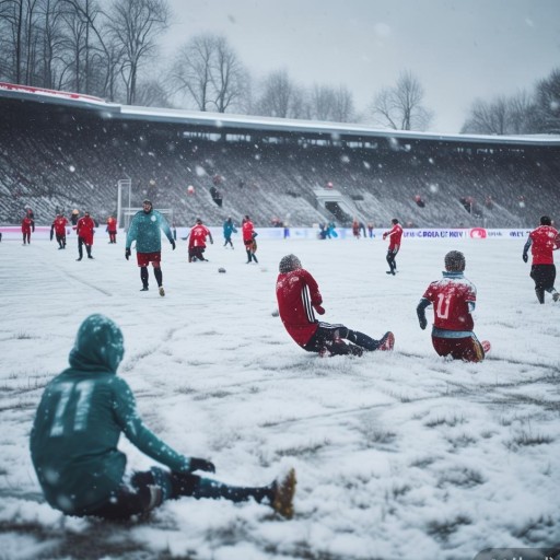 德甲雪，球员们踩在雪地上踢球有多难？