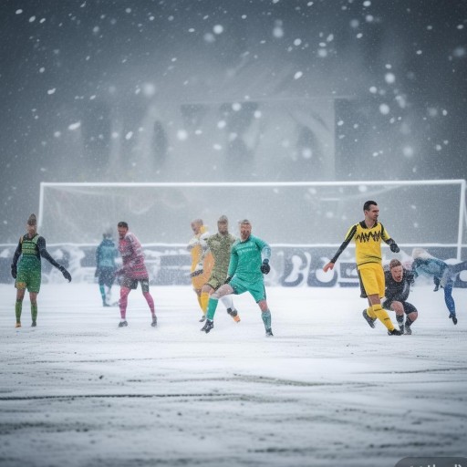 德甲雪，球员们踩在雪地上踢球有多难？